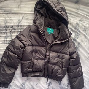 XS (extra small) Aeropostale gray puffer jacket (mixed down/ recycled)